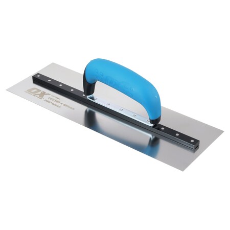Ox Tools Pro SST Square Cement Finishing Trowel - OX Grip, 4.75" x 14" / 120mm x 356mm OX-P018814